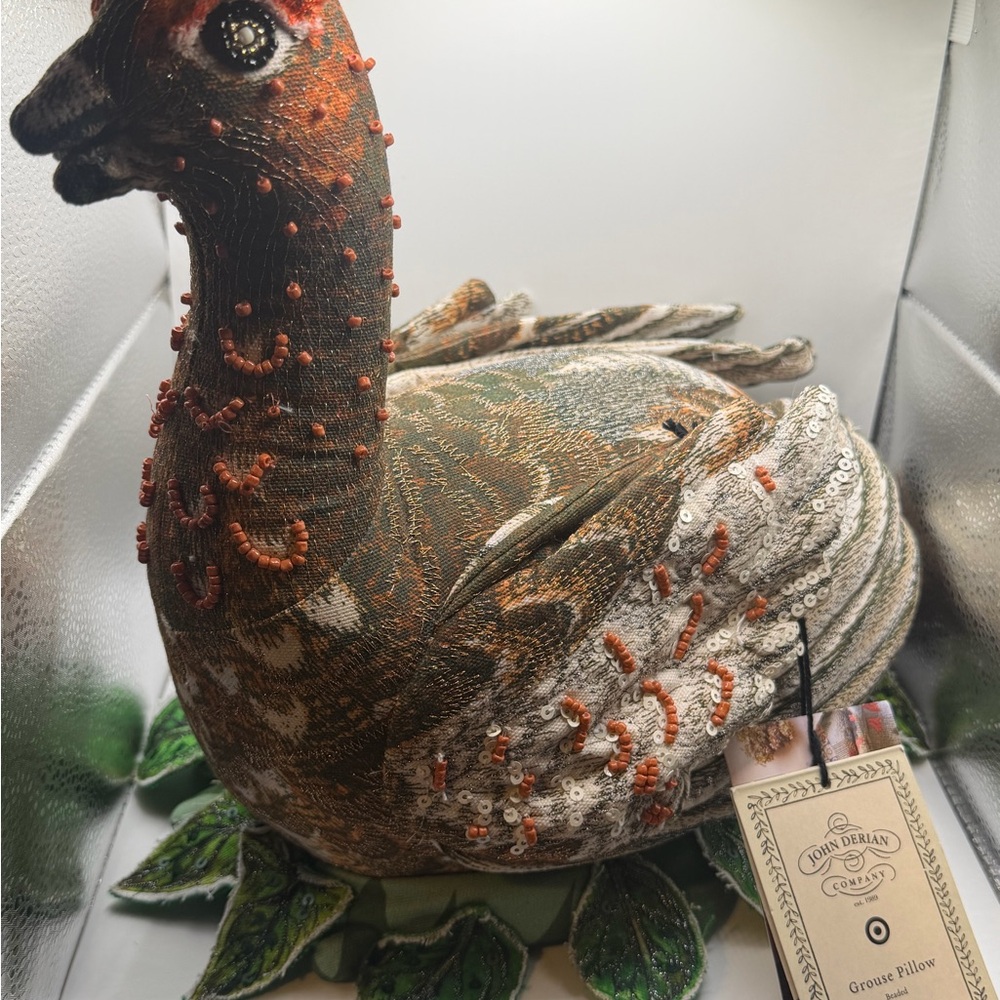 John Derian Grouse Accent Pillow - Multicolor
